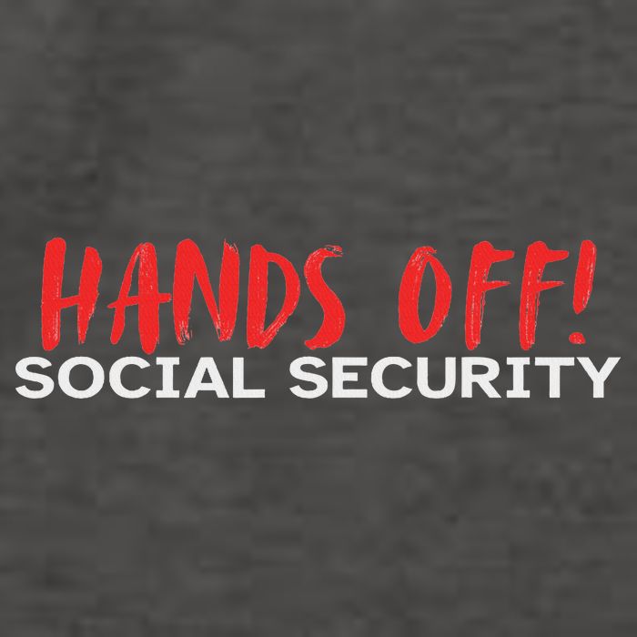 Hands Off Social Security Protest Resist Save Democracy Vector Backpack