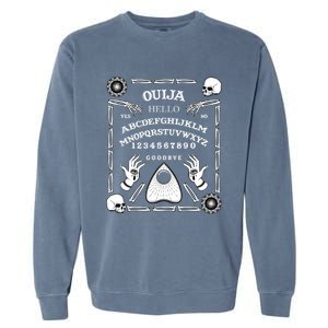 Halloween Ouija Spirit Board Ghost Paranormal Spiritual Gift Garment-Dyed Sweatshirt