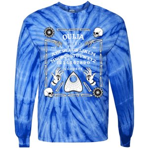 Halloween Ouija Spirit Board Ghost Paranormal Spiritual Gift Tie-Dye Long Sleeve Shirt