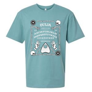 Halloween Ouija Spirit Board Ghost Paranormal Spiritual Gift Sueded Cloud Jersey T-Shirt