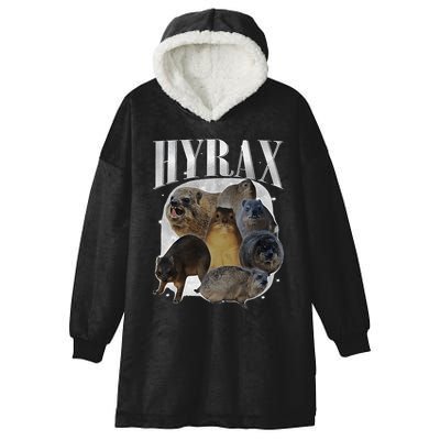 Hyrax Oddly Specific Meme Animal For Family Hooded Wearable Blanket
