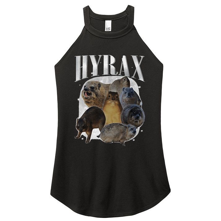 Hyrax Oddly Specific Meme Animal For Family Women's Perfect Tri Rocker Tank