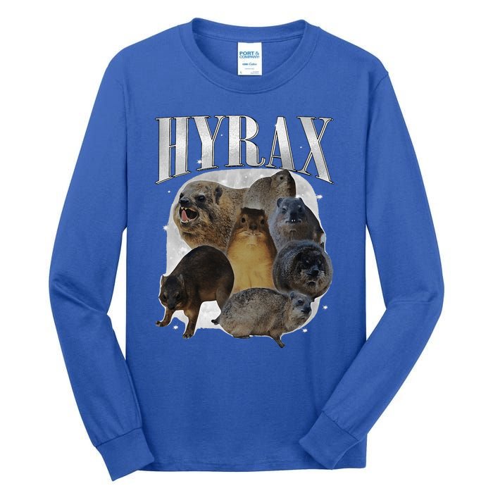 Hyrax Oddly Specific Meme Animal For Family Tall Long Sleeve T-Shirt