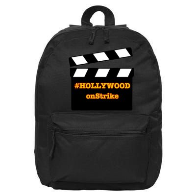 Hollywood On Strike Sag Aftra On Strike WGA Protest Background Actor On Strike 16 in Basic Backpack