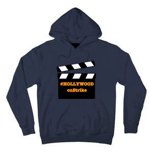 Hollywood On Strike Sag Aftra On Strike WGA Protest Background Actor On Strike Tall Hoodie