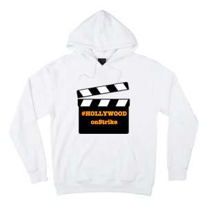 Hollywood On Strike Sag Aftra On Strike WGA Protest Background Actor On Strike Hoodie