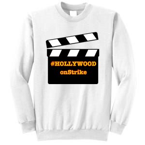 Hollywood On Strike Sag Aftra On Strike WGA Protest Background Actor On Strike Sweatshirt