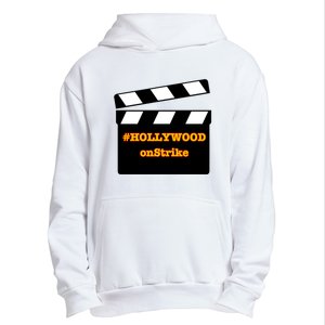 Hollywood On Strike Sag Aftra On Strike WGA Protest Background Actor On Strike Urban Pullover Hoodie