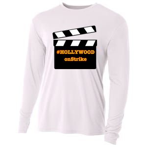 Hollywood On Strike Sag Aftra On Strike WGA Protest Background Actor On Strike Cooling Performance Long Sleeve Crew