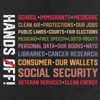 Hands Off Social Security Protest Resist Save Democracy Golf Towel