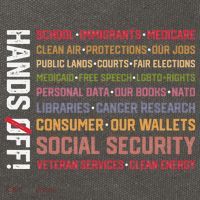 Hands Off Social Security Protest Resist Save Democracy Cotton Canvas Backpack