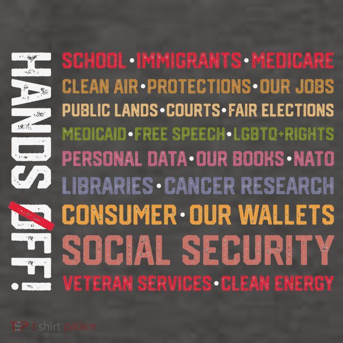 Hands Off Social Security Protest Resist Save Democracy Vector Backpack