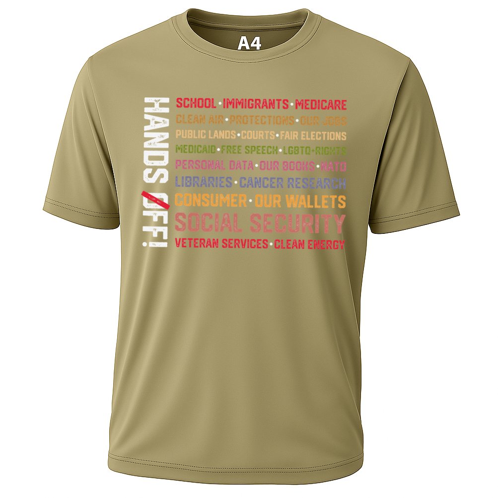 Hands Off Social Security Protest Resist Save Democracy Performance Shirt