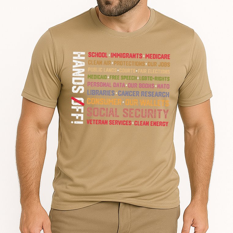Hands Off Social Security Protest Resist Save Democracy Performance Shirt