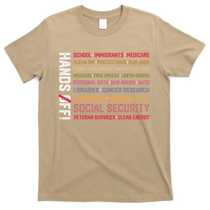 Hands Off Social Security Protest Resist Save Democracy T-Shirt