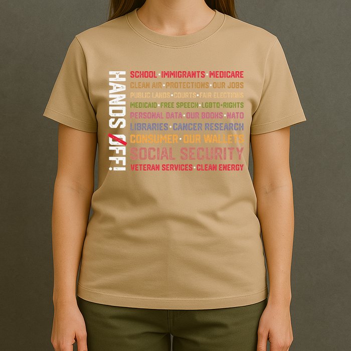 Hands Off Social Security Protest Resist Save Democracy T-Shirt