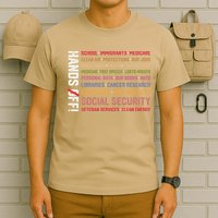 Hands Off Social Security Protest Resist Save Democracy T-Shirt