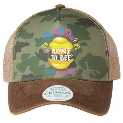 He or She Aunt To Bee Keeper of The Gender Reveal Legacy Tie Dye Trucker Hat