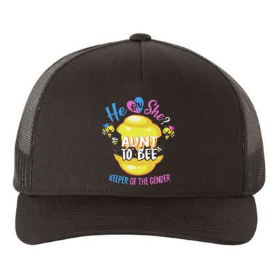 He or She Aunt To Bee Keeper of The Gender Reveal Yupoong Adult 5-Panel Trucker Hat