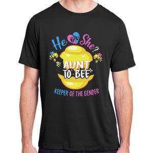 He or She Aunt To Bee Keeper of The Gender Reveal Adult ChromaSoft Performance T-Shirt