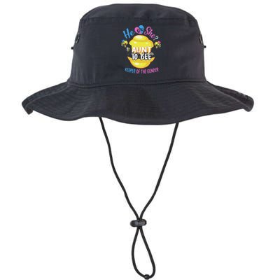 He or She Aunt To Bee Keeper of The Gender Reveal Legacy Cool Fit Booney Bucket Hat