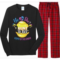 He or She Aunt To Bee Keeper of The Gender Reveal Long Sleeve Pajama Set