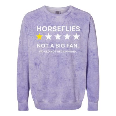 Horseflies One Star Did Not Enjoy WouldnT Recommend Colorblast Crewneck Sweatshirt