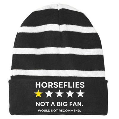 Horseflies One Star Did Not Enjoy WouldnT Recommend Striped Beanie with Solid Band