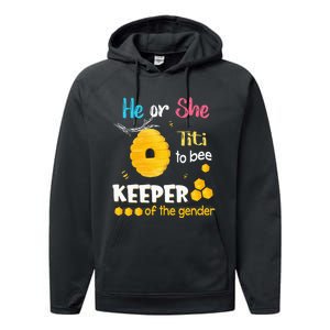 He or She Titi To Bee Keeper of The Gender Reveal Performance Fleece Hoodie