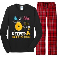 He or She Titi To Bee Keeper of The Gender Reveal Long Sleeve Pajama Set