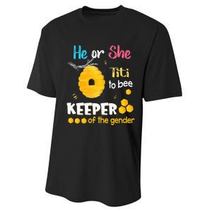 He or She Titi To Bee Keeper of The Gender Reveal Performance Sprint T-Shirt