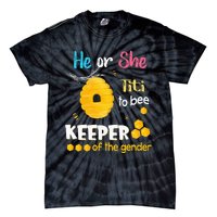 He or She Titi To Bee Keeper of The Gender Reveal Tie-Dye T-Shirt