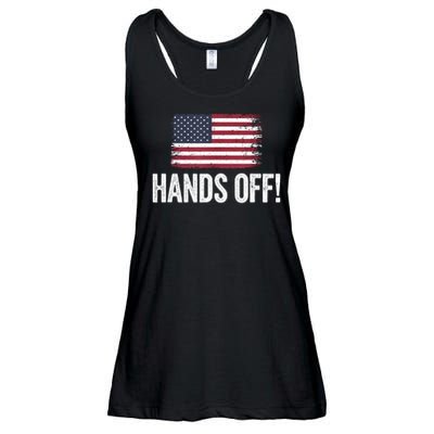 Hands Off Social Security And Medicare Protest Ladies Essential Flowy Tank