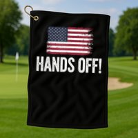 Hands Off Social Security And Medicare Protest Golf Towel