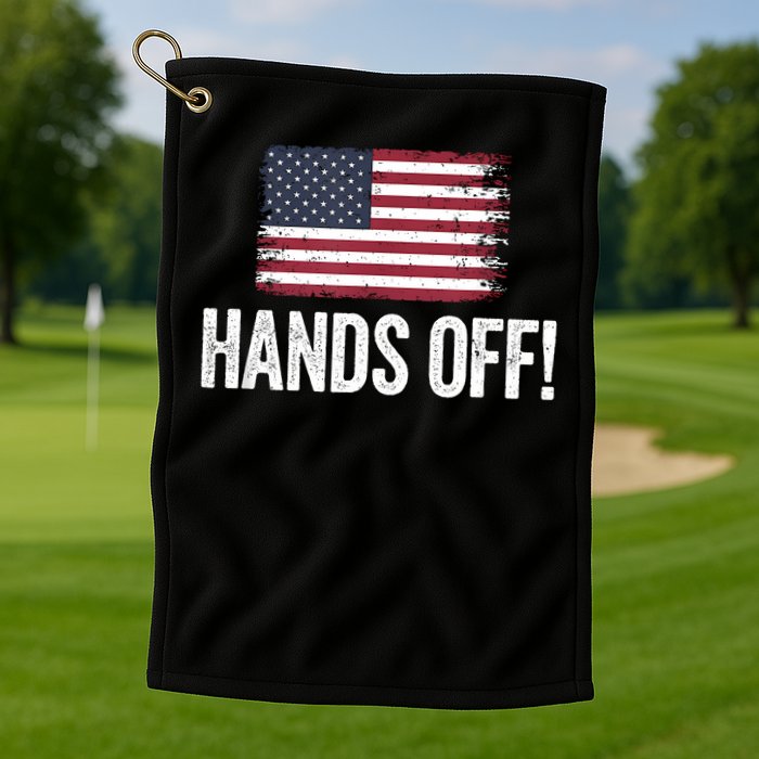 Hands Off Social Security And Medicare Protest Golf Towel