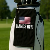 Hands Off Social Security And Medicare Protest Golf Towel
