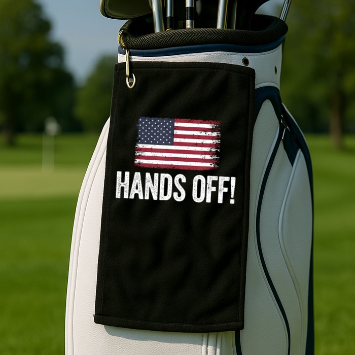 Hands Off Social Security And Medicare Protest Golf Towel