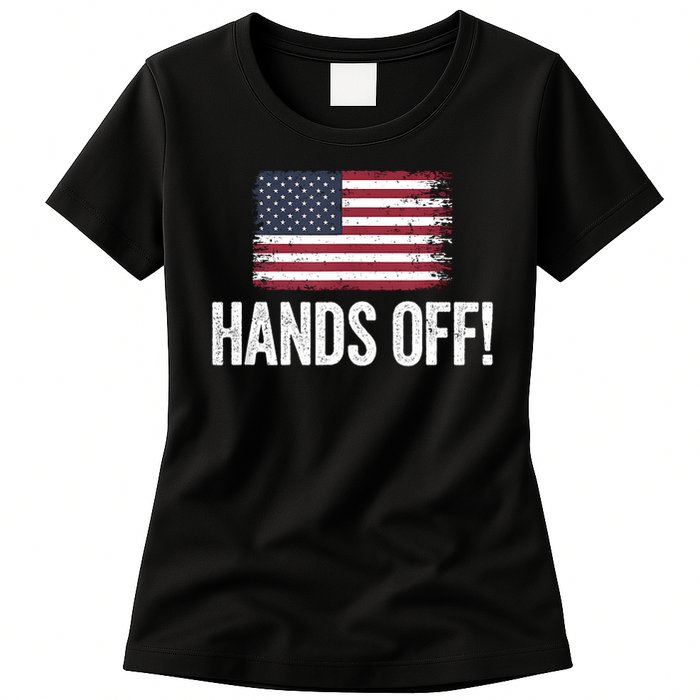 Hands Off Social Security And Medicare Protest Womens T-Shirt