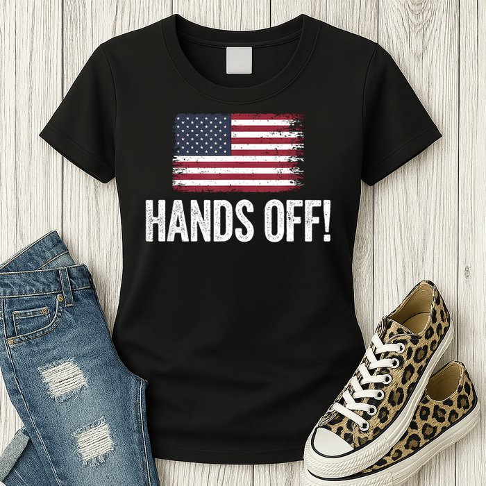 Hands Off Social Security And Medicare Protest Womens T-Shirt