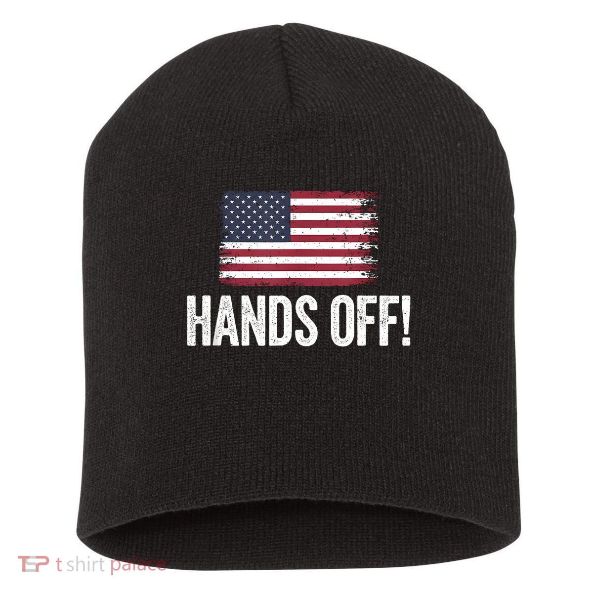 Hands Off Social Security And Medicare Protest Short Acrylic Beanie