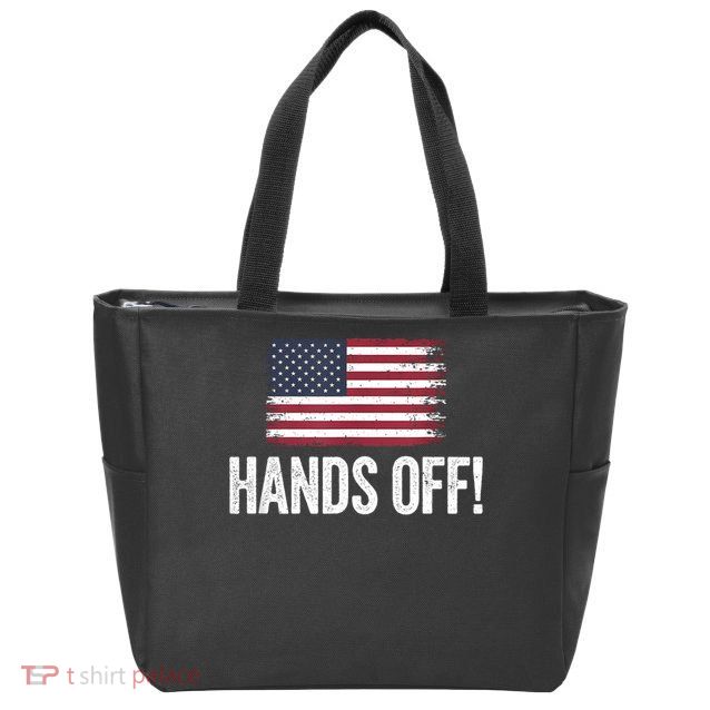 Hands Off Social Security And Medicare Protest Zip Tote Bag
