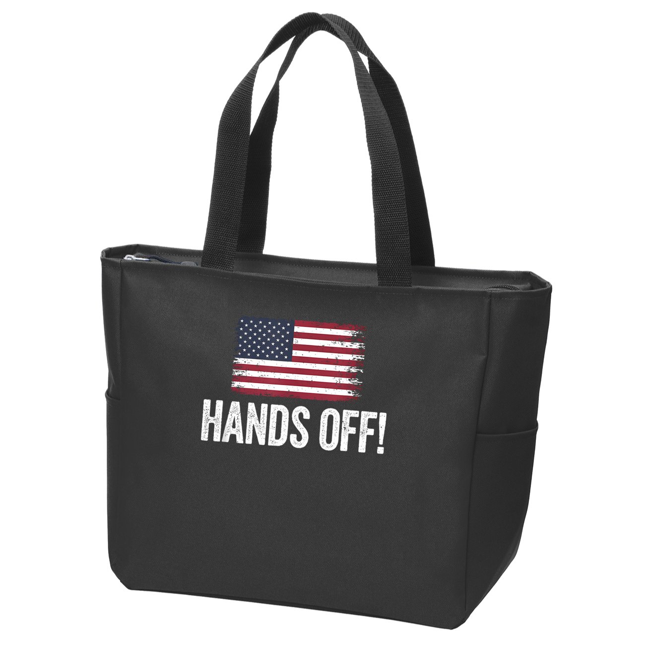 Hands Off Social Security And Medicare Protest Zip Tote Bag