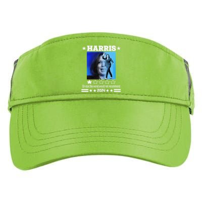 Harris One Star The Worst Would Not Recommend. Humorous Adult Drive Performance Visor