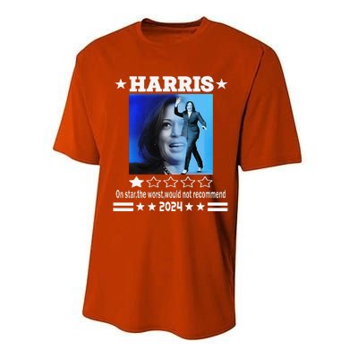 Harris One Star The Worst Would Not Recommend. Humorous Performance Sprint T-Shirt