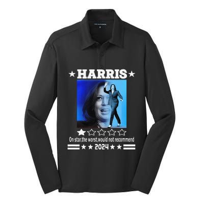 Harris One Star The Worst Would Not Recommend. Humorous Silk Touch Performance Long Sleeve Polo