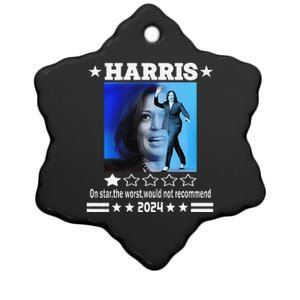 Harris One Star The Worst Would Not Recommend. Humorous Ceramic Star Ornament