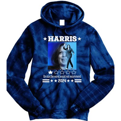 Harris One Star The Worst Would Not Recommend. Humorous Tie Dye Hoodie