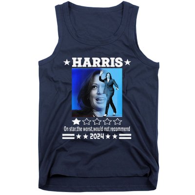 Harris One Star The Worst Would Not Recommend. Humorous Tank Top