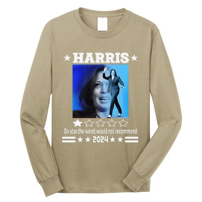 Harris One Star The Worst Would Not Recommend. Humorous Long Sleeve Shirt