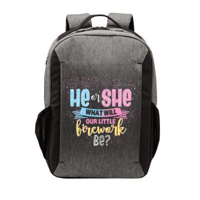 He Or She What Will Our Little Firework Be Gender Reveal Vector Backpack